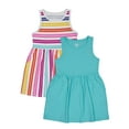 thumbnail image 1 of Wonder Nation Girls Tank Play Dress, 2-Pack Sizes 4-18 & Plus, 1 of 3