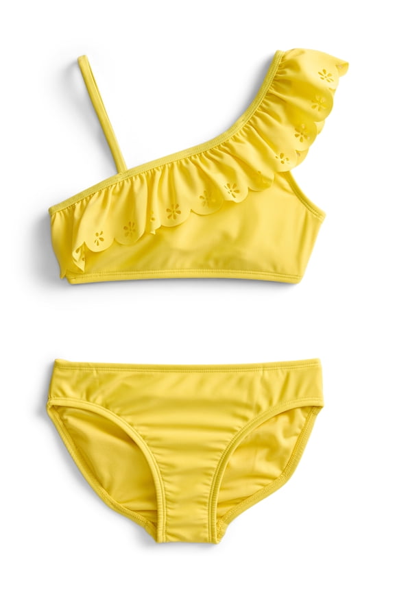Girls 2 Piece Ruffle Sunshine Swimsuit, Sizes 4-18
