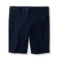 thumbnail image 1 of Wonder Nation Girls 4-16 School Uniform Stretch Twill Bermuda Shorts, 1 of 3