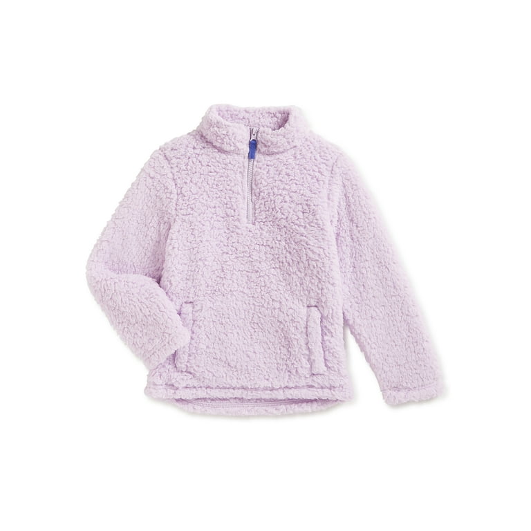 Wonder nation girls sherpa best sale pullover