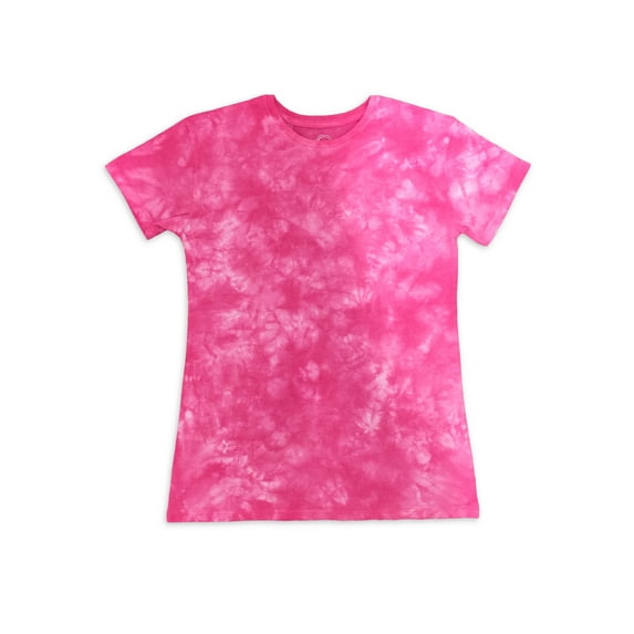 Wonder Nation Girls 4-18 & Plus Short Sleeve Tie Dye T-Shirt