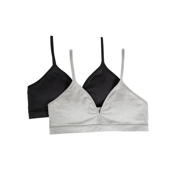 Wonder Nation Girls 4-18 Smooth Bralette, 2 Pack