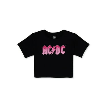 Athletic Works Girls Active Graphic Crop T-Shirt, Sizes 4-18 & Plus ...