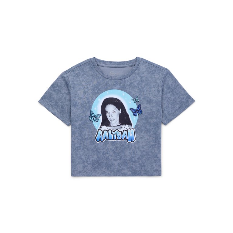 トップス 2000s Aaliyah Tee Unisex Aaliyah T-Shirt - Portrait - Black – Eye Candy Los