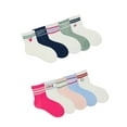 thumbnail image 1 of Wonder Nation Girls Ankle Icon Socks, 10-Pack, Sizes S-L, 1 of 15