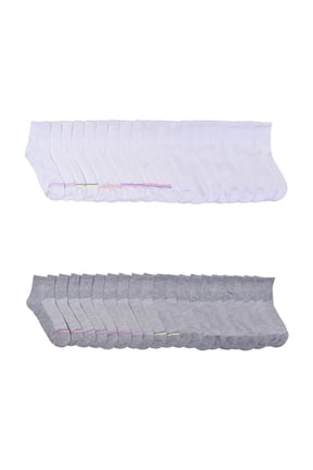 Girls Ankle Sock, 20 Pack, Sizes S-L