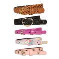 thumbnail image 1 of Wonder Nation Girls Assorted Belts, 5-Pack, XS-XXL, 1 of 2