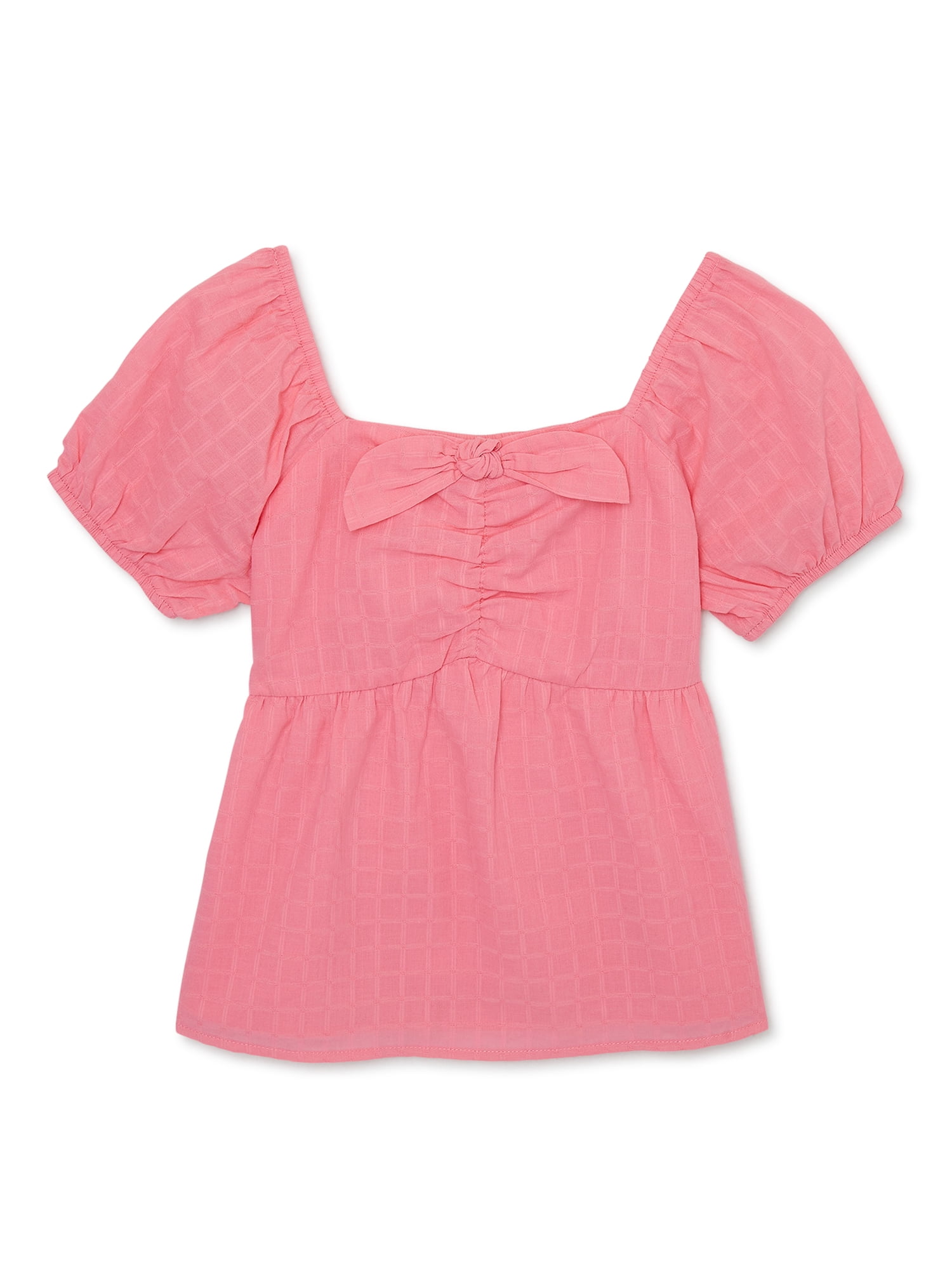 Wonder Nation Girls Babydoll Top, Sizes 418 & Plus