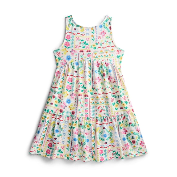 Wonder Nation Girls' Back Bow Sleeveless Dress, Sizes 4-18 & Plus