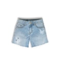 thumbnail image 1 of Wonder Nation Girls Baggy Denim Shorts, Size 5-18, 1 of 5