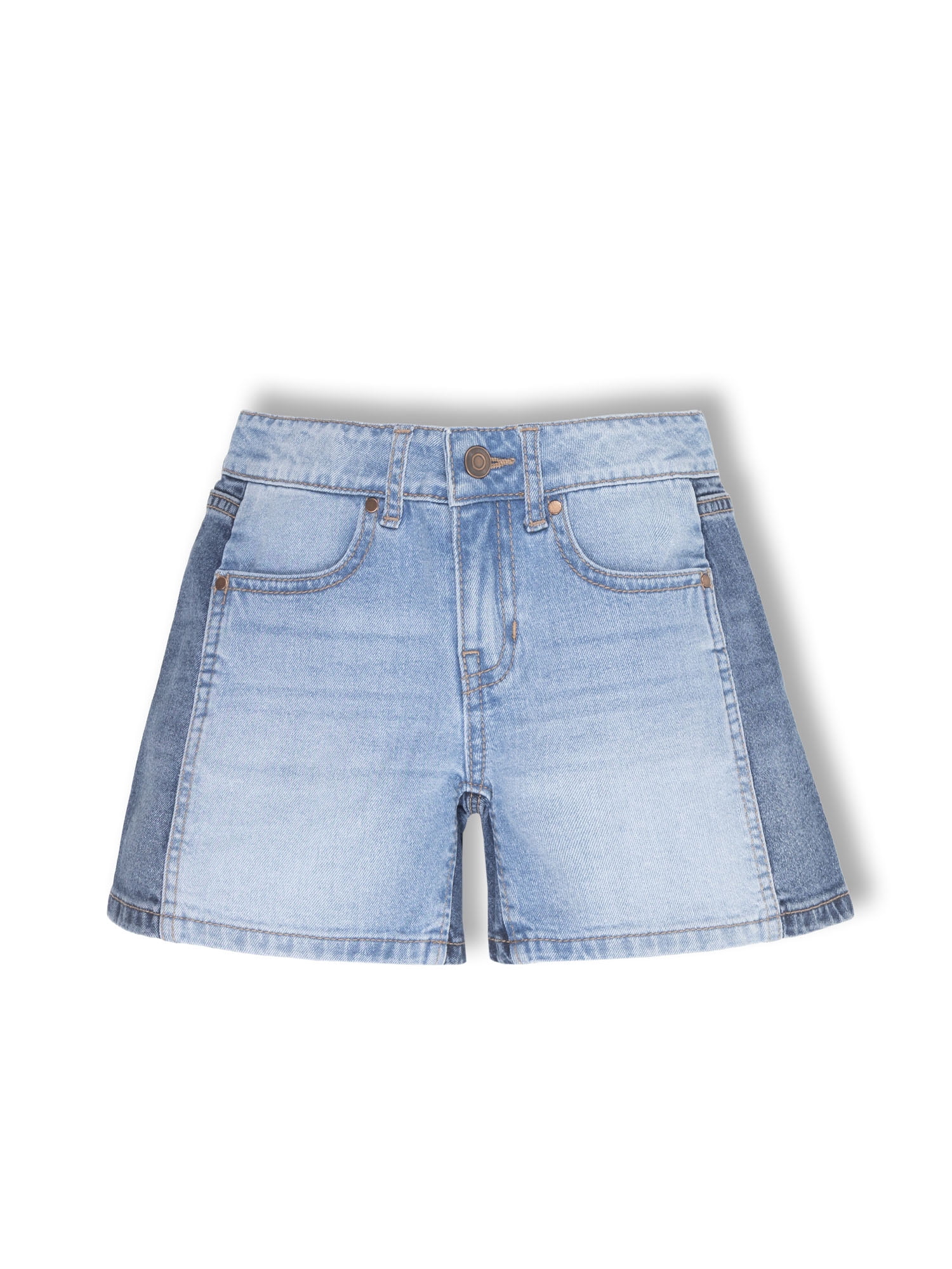 Wonder Nation Girls Baggy Denim Shorts, Size 5-18