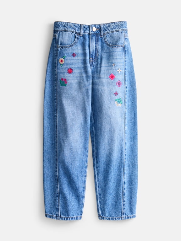 Girls Baggy Mom Jeans, Sizes 5-18