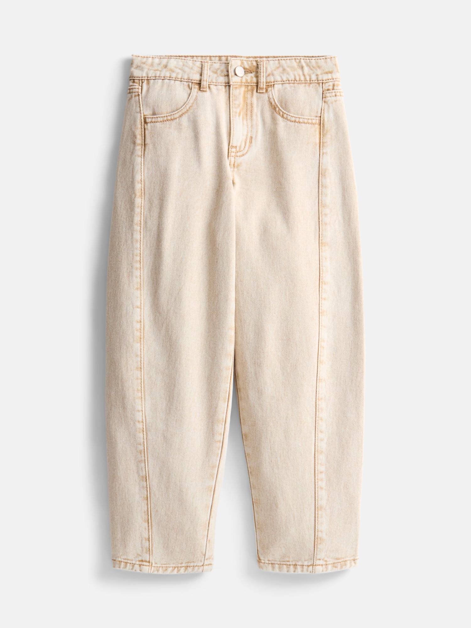 Wonder Nation Girls Baggy Mom Jeans, Sizes 5-18