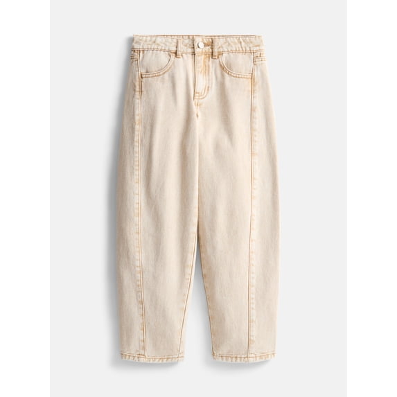 Wonder Nation Girls Baggy Mom Jeans, Sizes 5-18