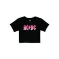 Wonder Nation Girls Cropped Music Tee, Short Sleeve, Graphic T-Shirt