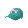thumbnail image 1 of Wonder Nation Girls Baseball Hat, Green Terry Patch "Chill" Snap Back, 1 of 4