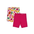 thumbnail image 1 of Wonder Nation Girls Bike Shorts, 2-Pack, Sizes 4-18 & Plus, 1 of 3