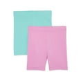 thumbnail image 1 of Wonder Nation Girls Bike Shorts, 2-Pack, Sizes 4-18 & Plus, 1 of 3
