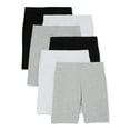 thumbnail image 1 of Wonder Nation Girls Bike Shorts, 6-Pack, Sizes 4-18 & Plus, 1 of 4