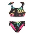 thumbnail image 1 of Wonder Nation Girls Bow Bikini Swimsuit Set with UPF50+, 2-Piece, 1 of 3
