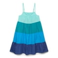 thumbnail image 1 of Wonder Nation Girls Tiered Colorblock Dress, Sizes 4-18 & Plus, 1 of 3