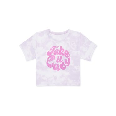 Wonder Nation Girls Super Cute Graphic Tee – Owl, Cat, Otter, Or Raccoon Design
