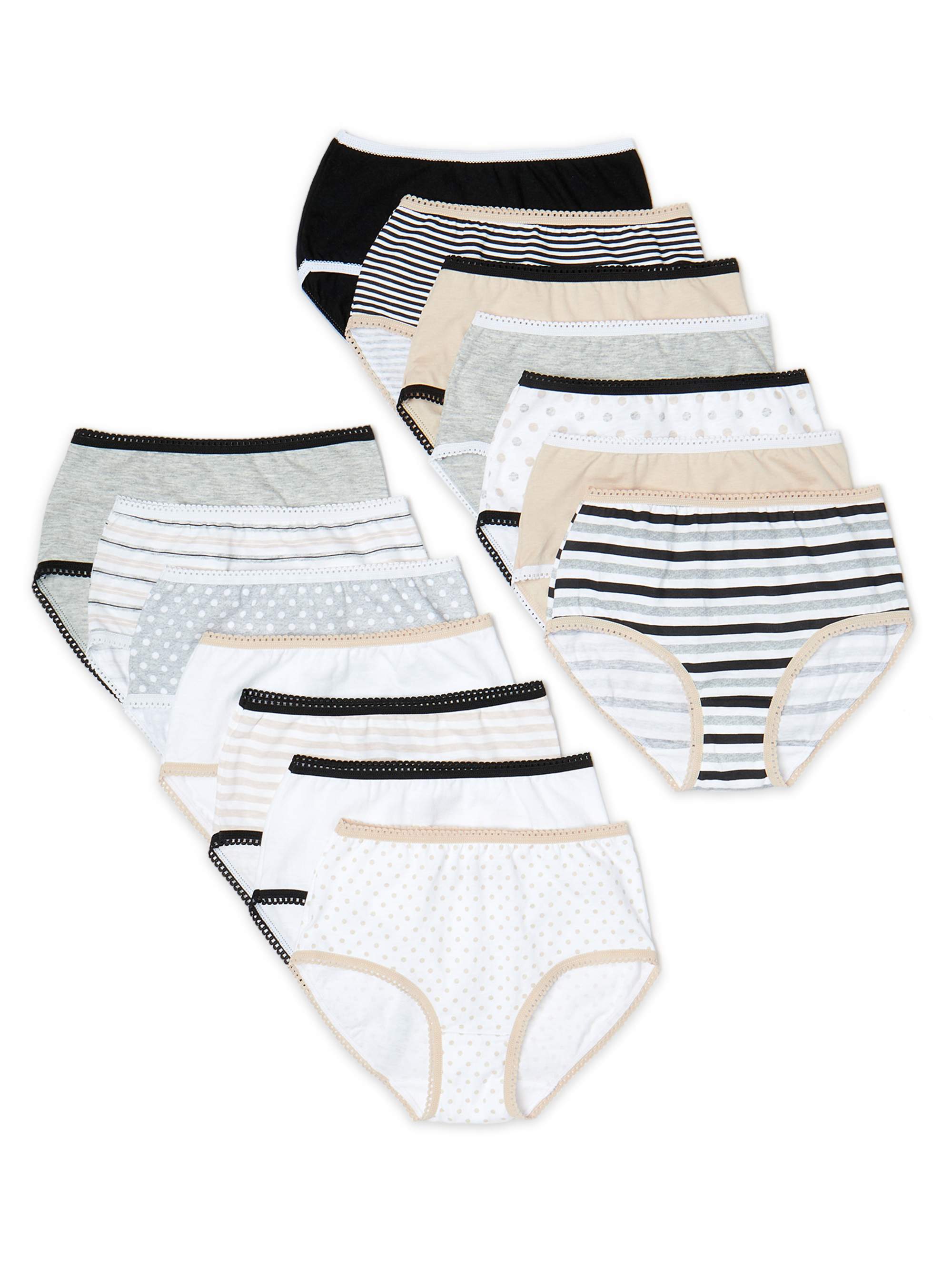Wonder Nation Girls Brief Underwear 14-Pack, Sizes 4-18 - image 1 of 2