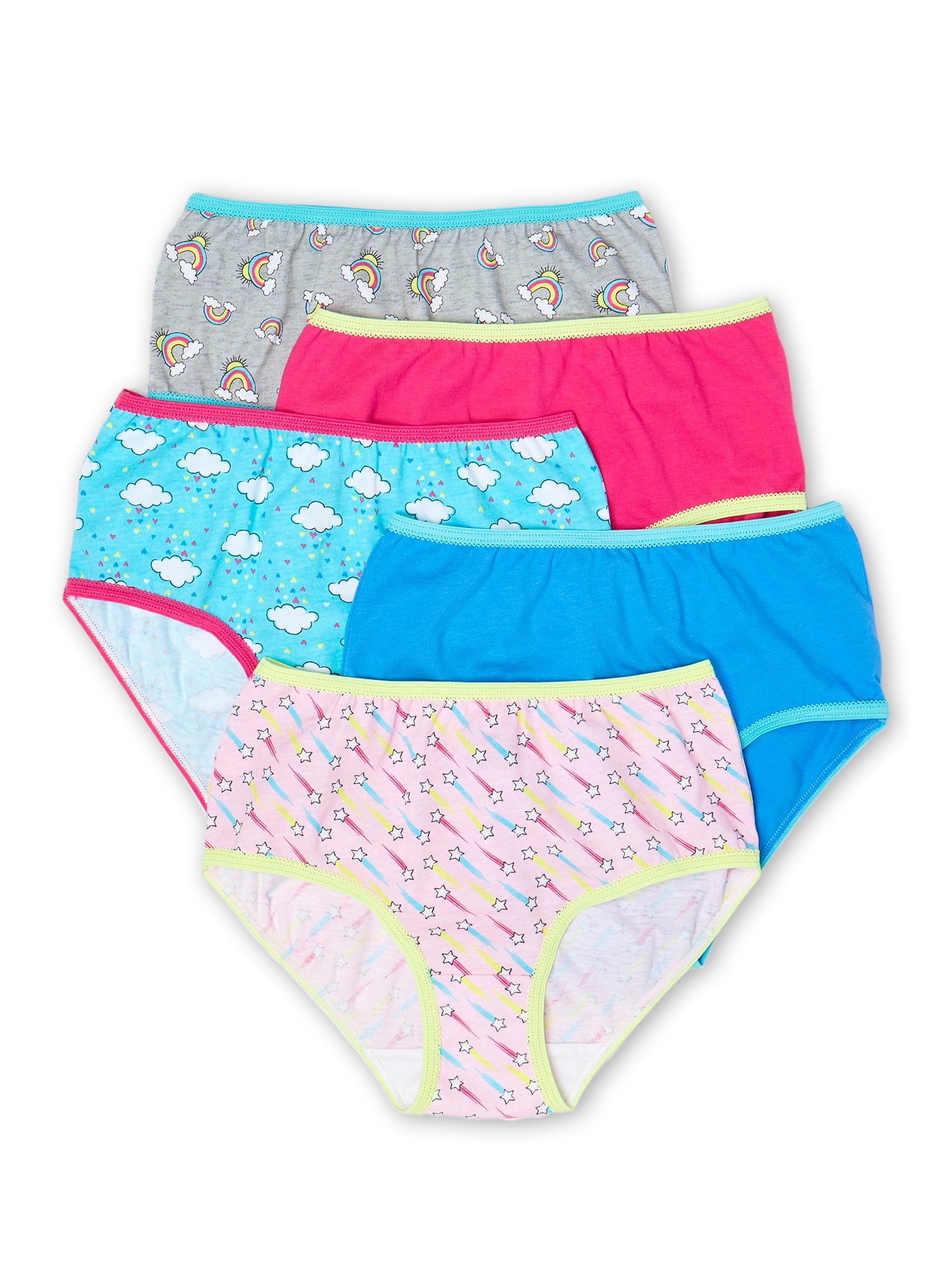 Wonder Nation Girls Brief Underwear 20-Pack, Sizes 4-18 