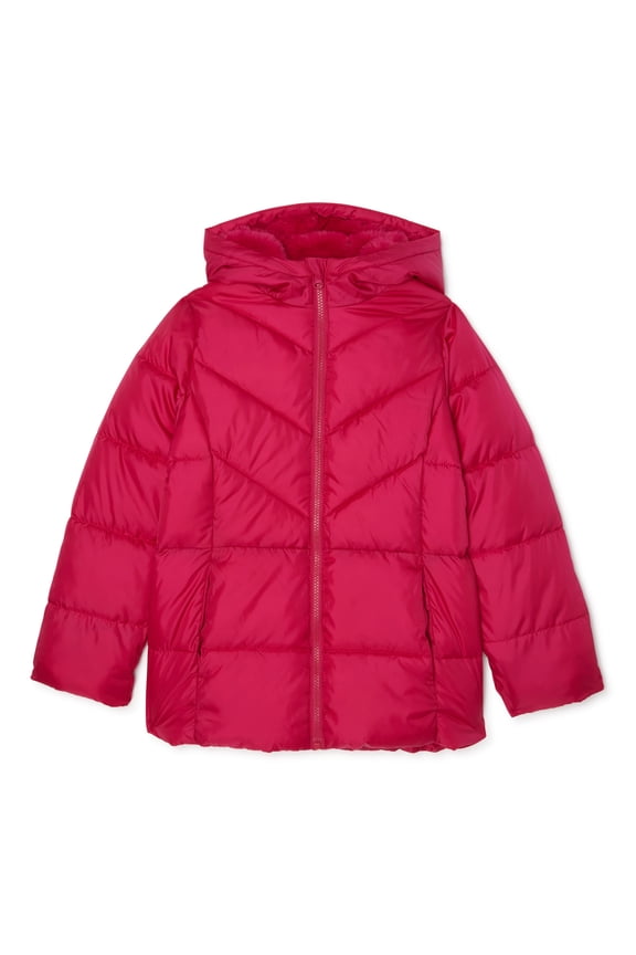 Girls Bubble Puffer Jacket, sizes 4-18 & Plus