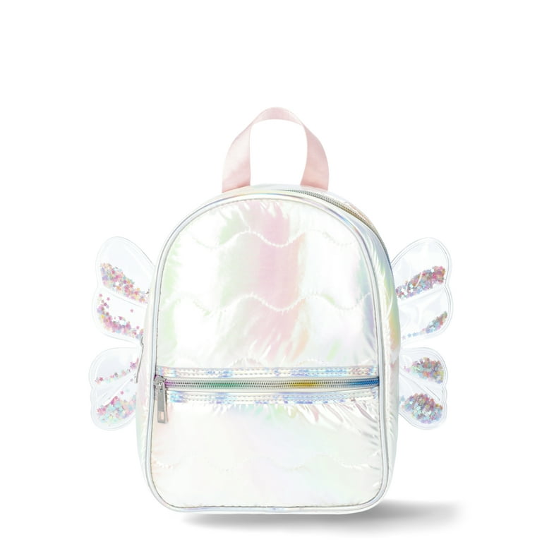 Wonder Nation Kids Butterfly Wing Mini Backpack Silver