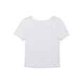 thumbnail image 1 of Wonder Nation Girls Button Front Rib T-Shirt, Sizes 4-18 & Plus, 1 of 3