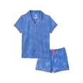 thumbnail image 1 of Wonder Nation Girls Button Front Sleep Coat Set Pajama, 2-piece, Sizes 4-18 & Plus, 1 of 6