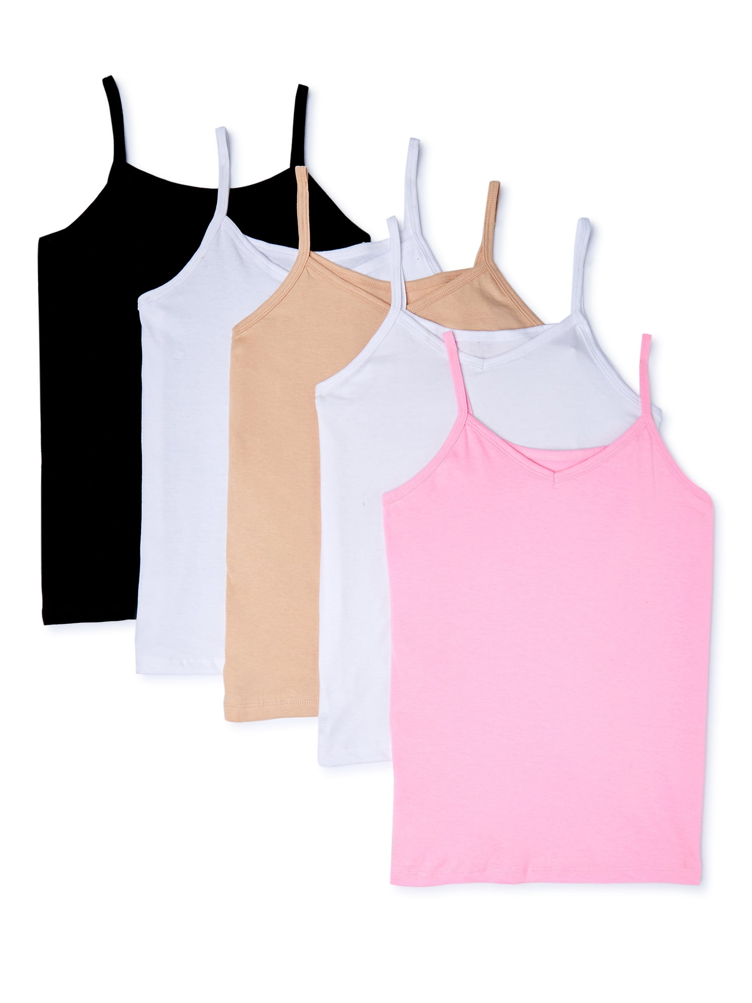 Rene Rofe Girls Undershirt Camisole Tank Tops, White, Large / 10-12 (Pack  of 6)' : : Clothing, Shoes & Accessories