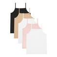 thumbnail image 1 of Wonder Nation Girls Cami, 5-Pack, Sizes S-XL, 1 of 6