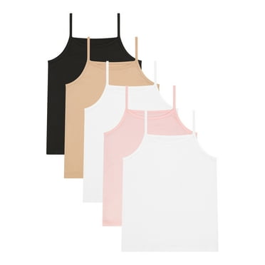 Wonder Nation Girls Cami, 5-Pack, Sizes S-XL