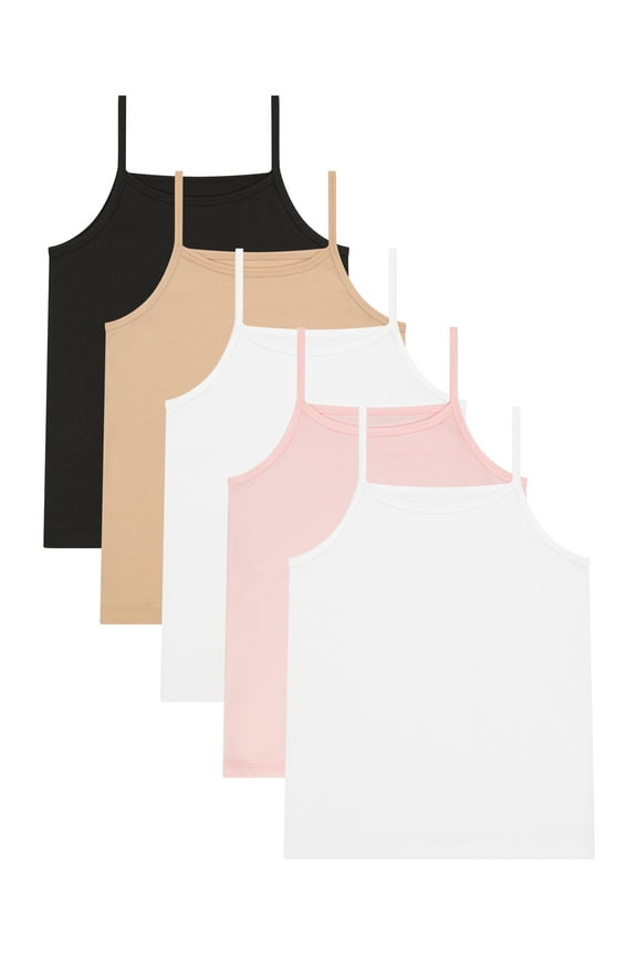 Girls Cami, 5-Pack, Sizes S-XL