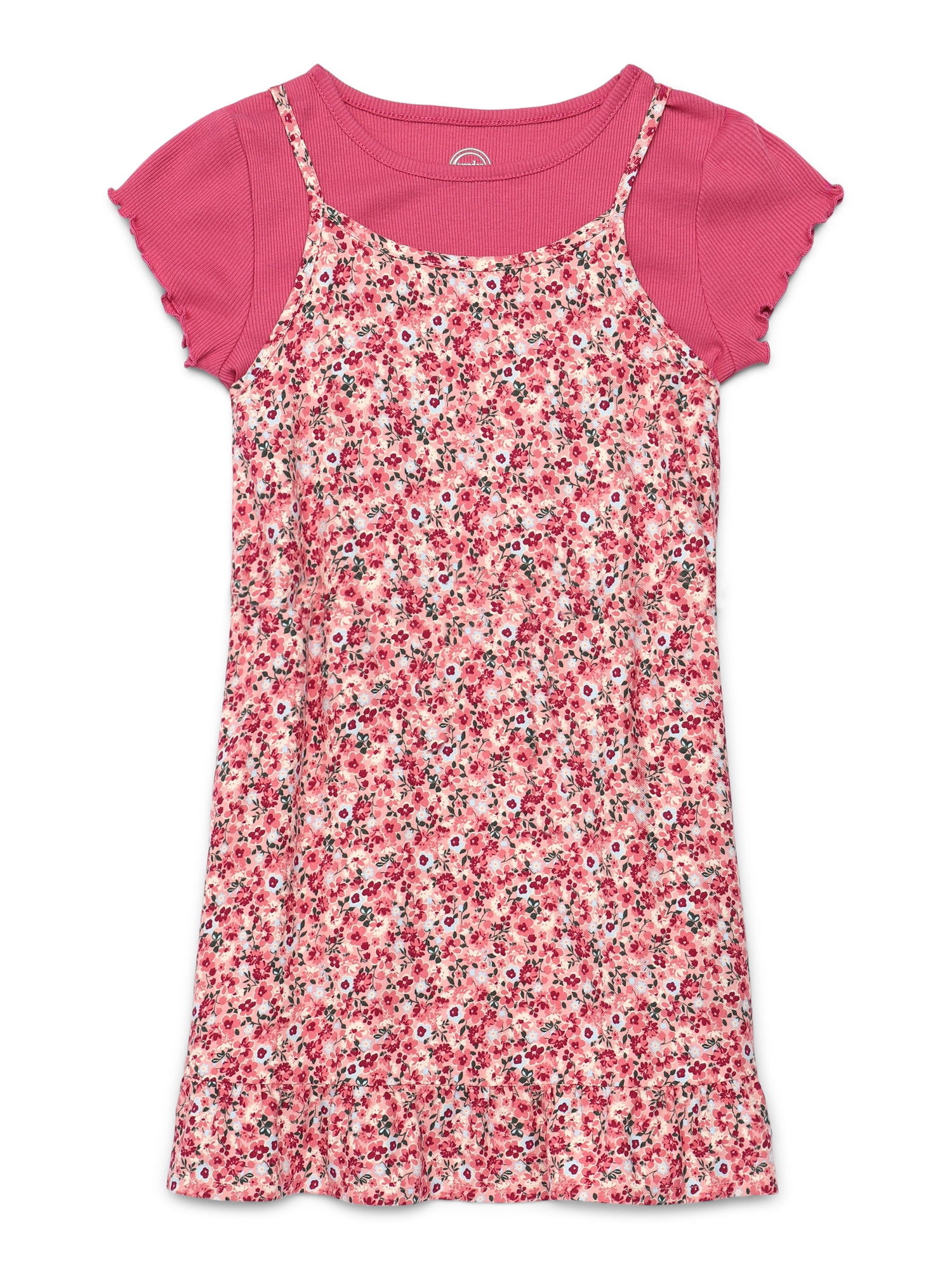 Girls Cami Dress with Tee, Sizes 4-18 & Plus