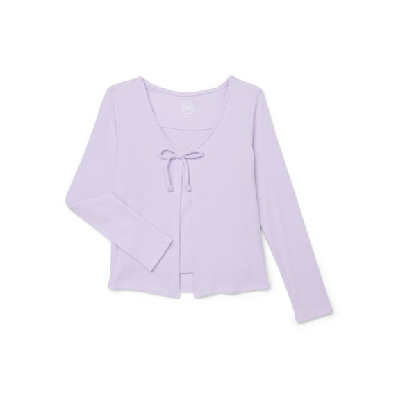 Wonder Nation Girls Cami and Cardigan Set, 2-Piece, Sizes 4-18 & Plus