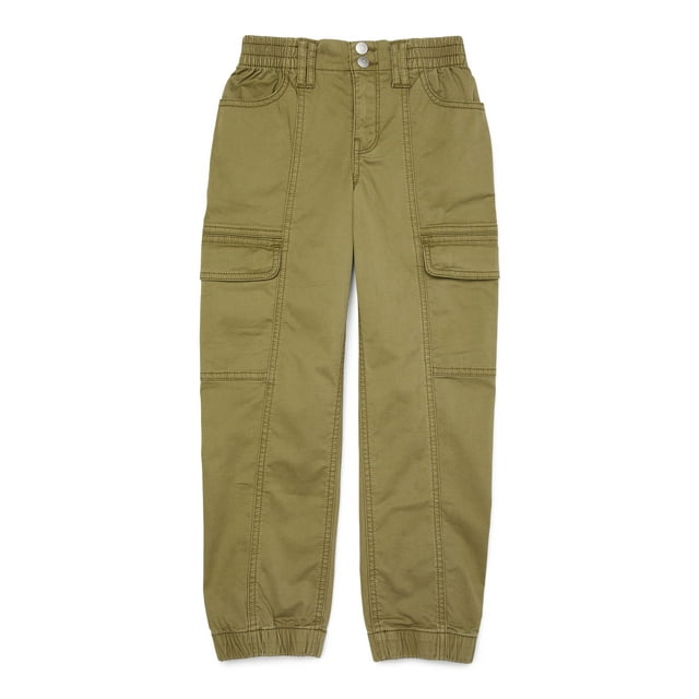 Wonder Nation Girls Cargo Joggers, Sizes 4-18 & Plus