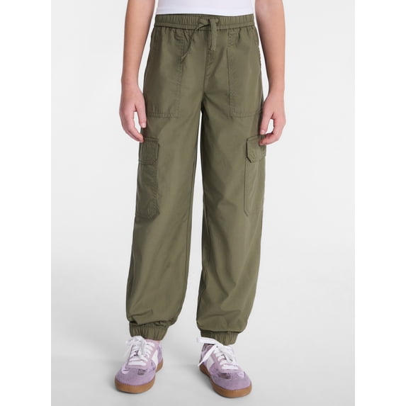 Wonder Nation Girls Cargo Jogger Pants, Sizes 4-18