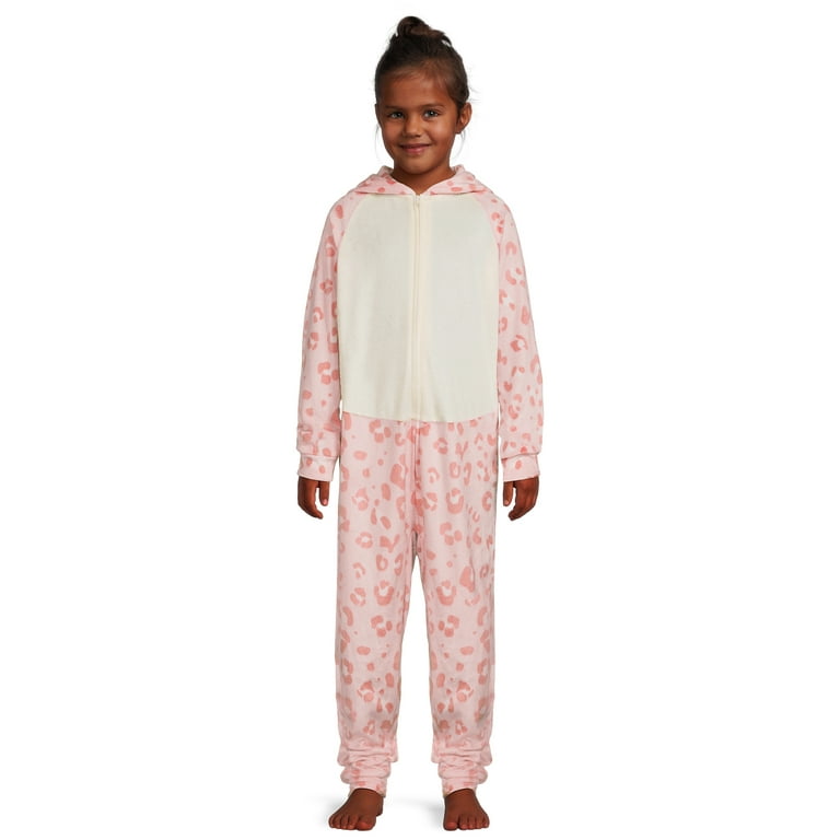 Wonder Nation Girls Cheetah Union Suit Sizes 4 18 Plus Walmart