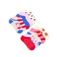 thumbnail image 1 of Wonder Nation Girls Cherry Bow No-Show Socks, 10-Pack, Sizes S-L, 1 of 14