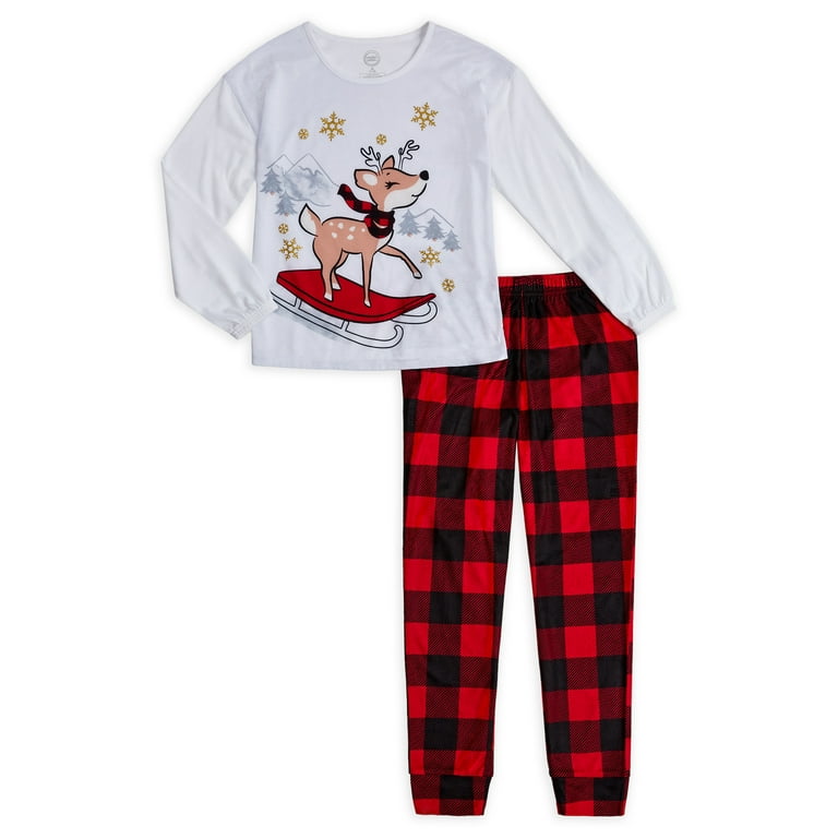 Walmart girls christmas pajamas sale
