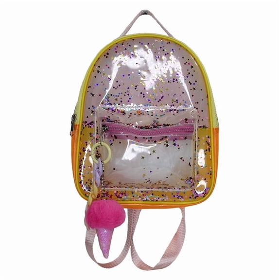 Wonder Nation Girls Colorblock Mini Backpack, Yellow Multi