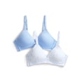 thumbnail image 1 of Wonder Nation Girls Cotton Blend Molded Cup Bra, 2-Pack, Sizes 30-38, 1 of 4