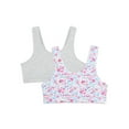 thumbnail image 1 of Wonder Nation Girls Cotton Bra, 2-Pack, Sizes S-XXL, 1 of 6