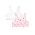 thumbnail image 1 of Wonder Nation Girls Cotton Bra, 2-Pack, Sizes S-XXL, 1 of 10
