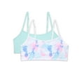 thumbnail image 1 of Wonder Nation Girls Cotton Bralette, 2-Pack, Sizes 28-38, 1 of 6