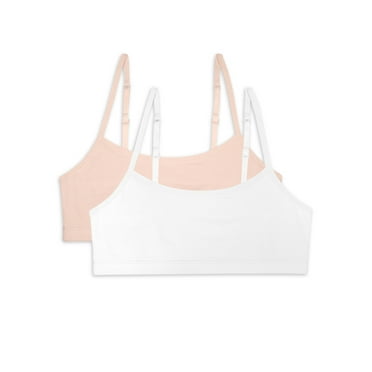 Wonder Nation Girls Cotton Bralette, 2-Pack, Sizes 28-38