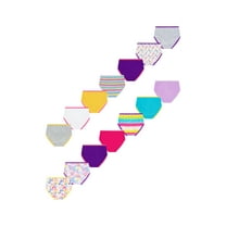 Wonder Nation Girls Cotton Brief Underwear, 14-Pack, Sizes 4-18
